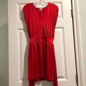 Halston Heritage Red Cocktail Dress
